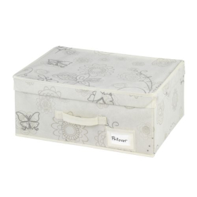 Wenko Aufbewahrungsbox Butterfly, beige 44x33x19 cm