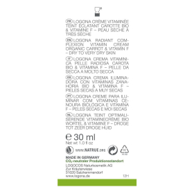 Logona Karotte Vitamincreme Strahlender Teint, 30 ml