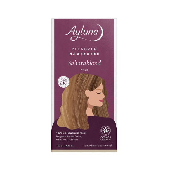 Ayluna Pflanzenhaarfarbe Saharablond, 100 g
