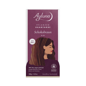 Ayluna Pflanzenhaarfarbe Schokobraun, 100 g