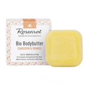 Rosenrot Feste Bodybutter Sanddorn & Orange, 70 g