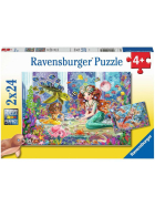 Puzzle Zauberhafte Meerjungfrauen, 2 x 24 Teile