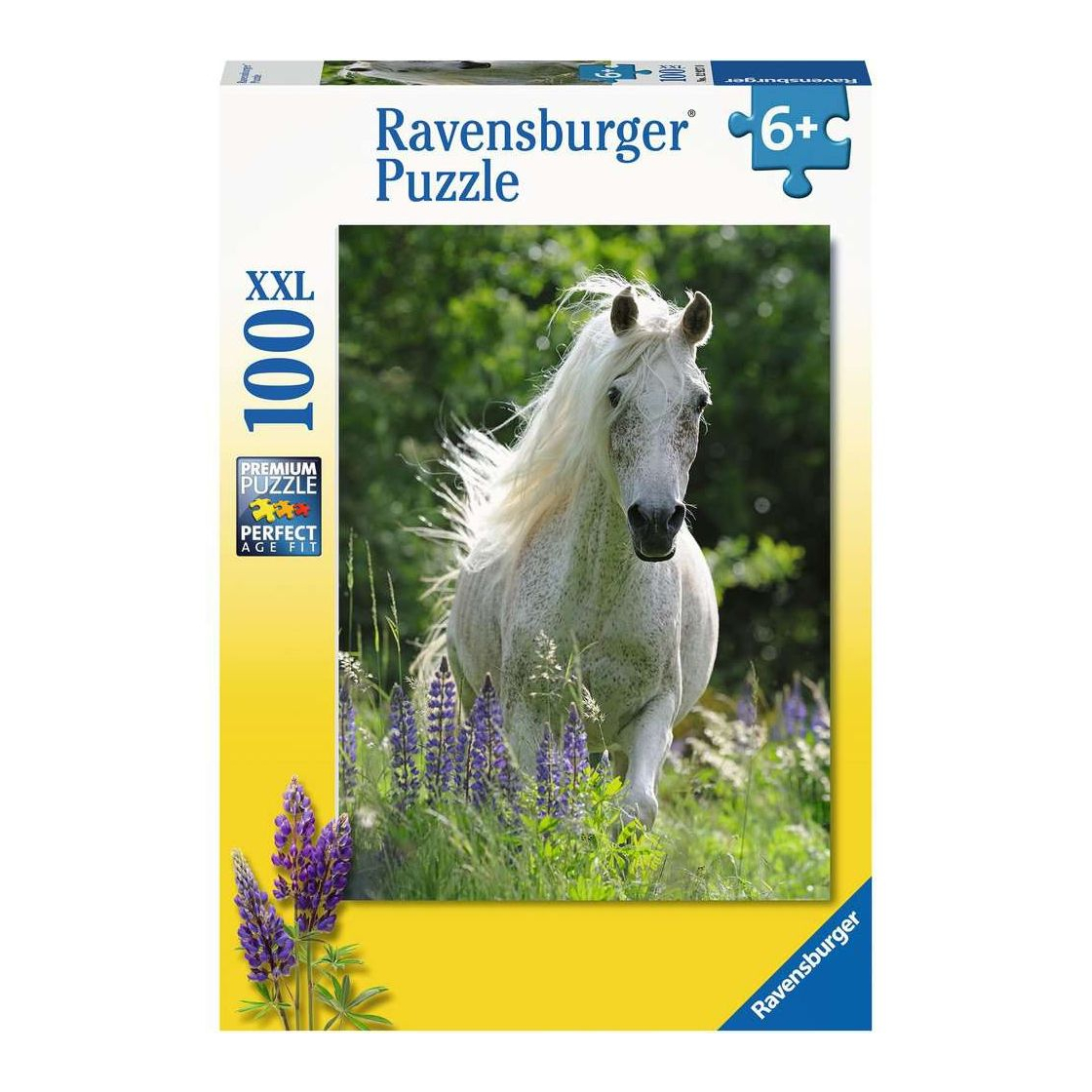 Ravensburger Kinderpuzzle - 100 Stute, Teile Weisse