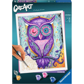 Ravensburger CreArt - Malen nach Zahlen - Dreaming Owl