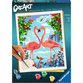 Ravensburger CreArt - Malen nach Zahlen - Flamingo Love
