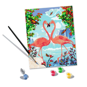 Ravensburger CreArt - Malen nach Zahlen - Flamingo Love
