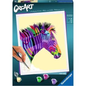 Ravensburger CreArt - Malen nach Zahlen - Funky Zebra