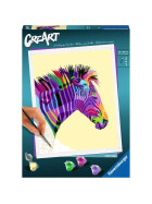 Ravensburger CreArt - Malen nach Zahlen - Funky Zebra