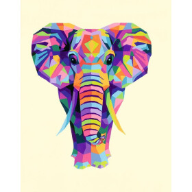 Ravensburger CreArt - Malen nach Zahlen - Funky Elephant