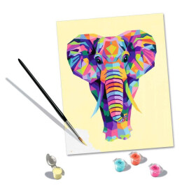Ravensburger CreArt - Malen nach Zahlen - Funky Elephant