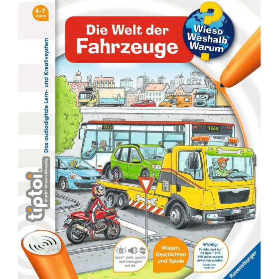 Ravensburger tiptoi® Wieso? Weshalb? Warum? Die Welt der Fahrzeuge