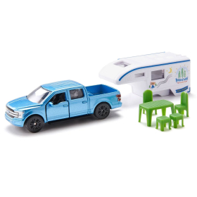 Siku Spielzeugauto Ford F150 Pick-Up Camper