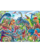 Puzzle Glückliche Dinosaurier, 43 Teile