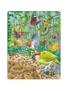 Puzzle Geschäftiges Leben auf dem Waldboden, 40 Teile