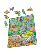 Puzzle Geschäftiges Leben auf dem Waldboden, 40 Teile