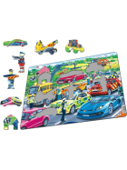 Puzzle Rettungsfahrzeuge auf der Autobahn, 26 Teile