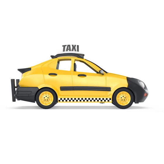 Jazwares Fortnite Fahrzeug Taxi Cab mit 10 cm Figur & Waffen