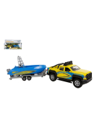 Spielzeugauto SUV mit Anhänger & Boot