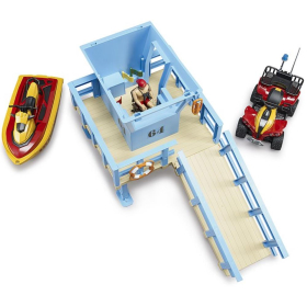 Bruder bworld Life Guard Station mit Quad & Personal...