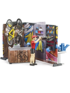 Bruder bworld Fahrrad Shop & Werkstatt mit Figur & Fahrräder