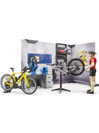 Bruder bworld Fahrrad Shop & Werkstatt mit Figur & Fahrräder