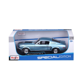 Maisto Ford Mustang GT Cobra 1968 blau 1/18