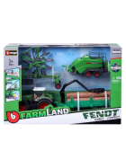 Bburago Traktoren Set Fendt mit 3 Anh&auml;nger