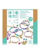 Djeco DIY - Papierperlen und Armbänder golden
