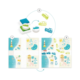 Djeco Stempelset Verkehr