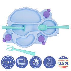 * Constructive Eating Baby Schildkröten Teller, violett