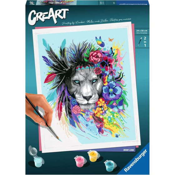 Ravensburger CreArt - Malen nach Zahlen - Boho Lion
