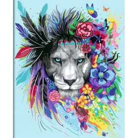 Ravensburger CreArt - Malen nach Zahlen - Boho Lion