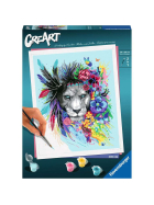 Ravensburger CreArt - Malen nach Zahlen - Boho Lion