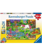 Puzzle Magischer Wald, 2 x 24 Teile