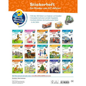 Ravensburger Wieso? Weshalb? Warum? Stickerheft: Fahrzeuge auf der Baustelle