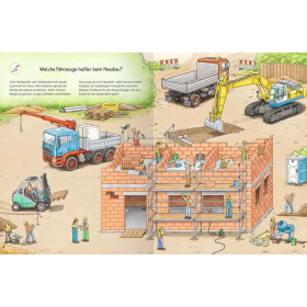 Ravensburger Wieso? Weshalb? Warum? Stickerheft: Fahrzeuge auf der Baustelle