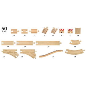 BRIO 50 Piece Track Pack