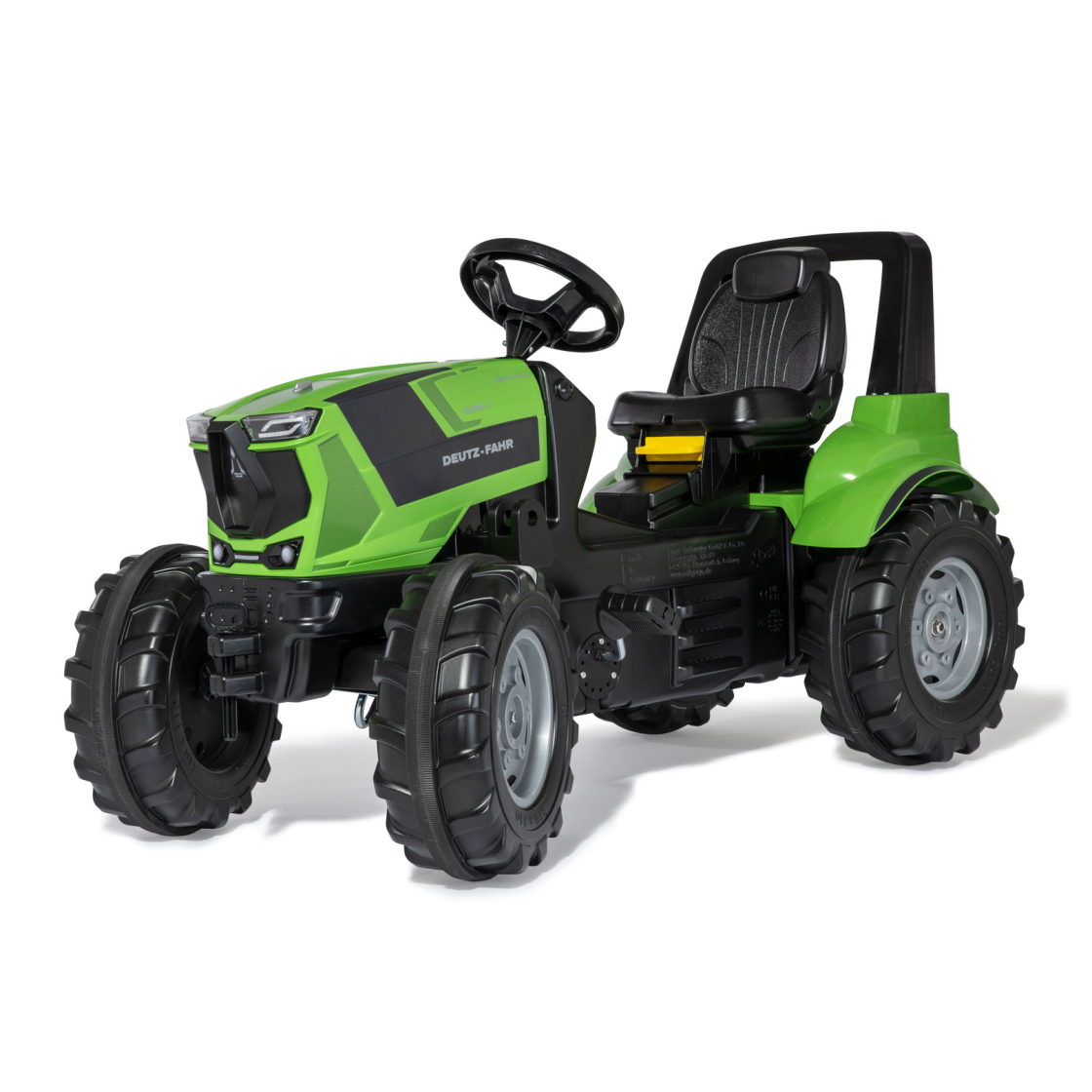ROLLY TOYS Trattore a pedali rollyFarmtrac Premium - Deutz-Fahr Agrotron 8280 TTV con Benna e Ruote gonfiabili