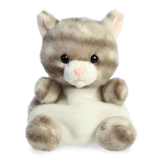 Aurora Palm Pals Silver Kitty Katze, 13 cm