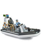 Bruder bworld Polizei Schlauchboot mit Polizist, Taucher & Zubehör