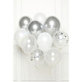 Amscan DIY Ballon-Set, Silber