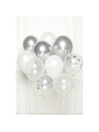 Amscan DIY Ballon-Set, Silber