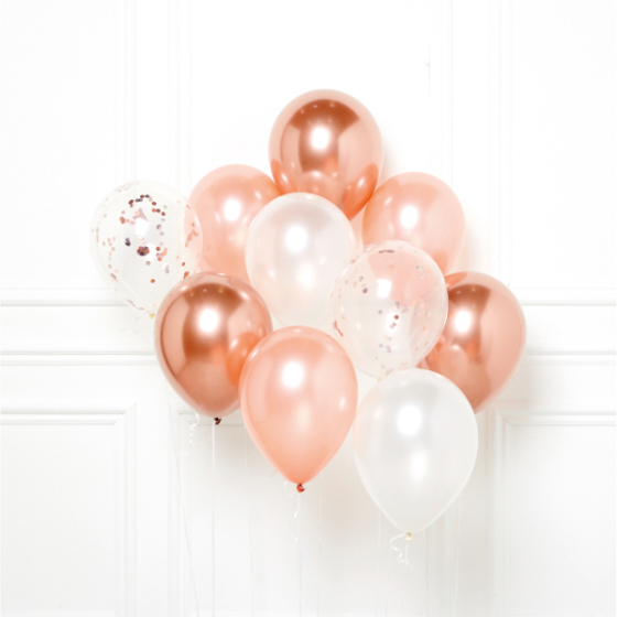 Amscan DIY Ballon-Set Rosé Gold