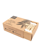 Wild & Stone Bambus Wattestäbchen, biologisch abbaubar & vegan, 200er Pack