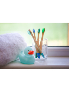 Wild & Stone Kinder Bambus Zahnb&uuml;rsten, soft, aqua, 4er Pack