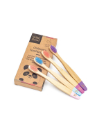 Wild & Stone Kinder Bambus Zahnb&uuml;rsten, soft, candy, 4er Pack