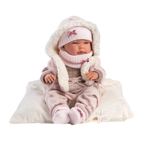 Llorens Babypuppe Nica mit Kapuzenjacke 40cm