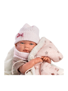 Llorens Babypuppe Nica mit Kapuzenjacke 40cm