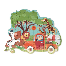 Scratch Konturpuzzle Safari 30 Teile