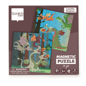 Scratch Reise-Magnetpuzzle Drachen 20 Teile